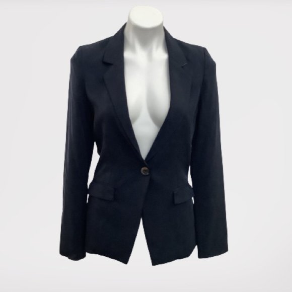 NEW Rails Navy Blue Blazer with Leather Elbow Patches Size M RARE! - Picture 2 of 3